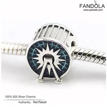 Стерлинговое Серебро 925 пробы, califoria Adventure Fun Wheel, очаровательные бусины для изготовления ювелирных изделий, подходит для оригинальных шармов, браслетов perles