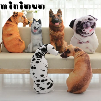 

3D 1 piece Creative Dog Shape Decorative Cushion Toys Throw Pillow Gift With Inner Filled Home Decor Sofa New Arrival
