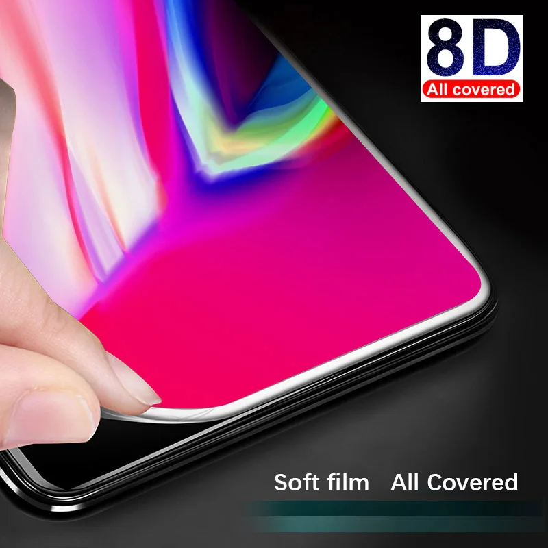 5 шт. для OPPO R9S R11S R15X R17 Pro Plus 3D мягкий край черное защитное экранное Стекло 9 H