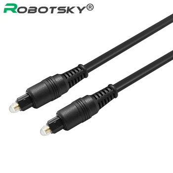 

Robotsky Toslink Optical Fibre Digital Audio Cable Adapter 1m 1.5m 2m 3m 5m for TV Blueray PS3 XBOX DVD CD Gold Plated Cable