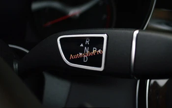 

Aluminum Alloy Console Gear Shift lever + wiper decorative cover trim 2pcs For Mercedes Benz E Class W212 2010 2011 2012 2013