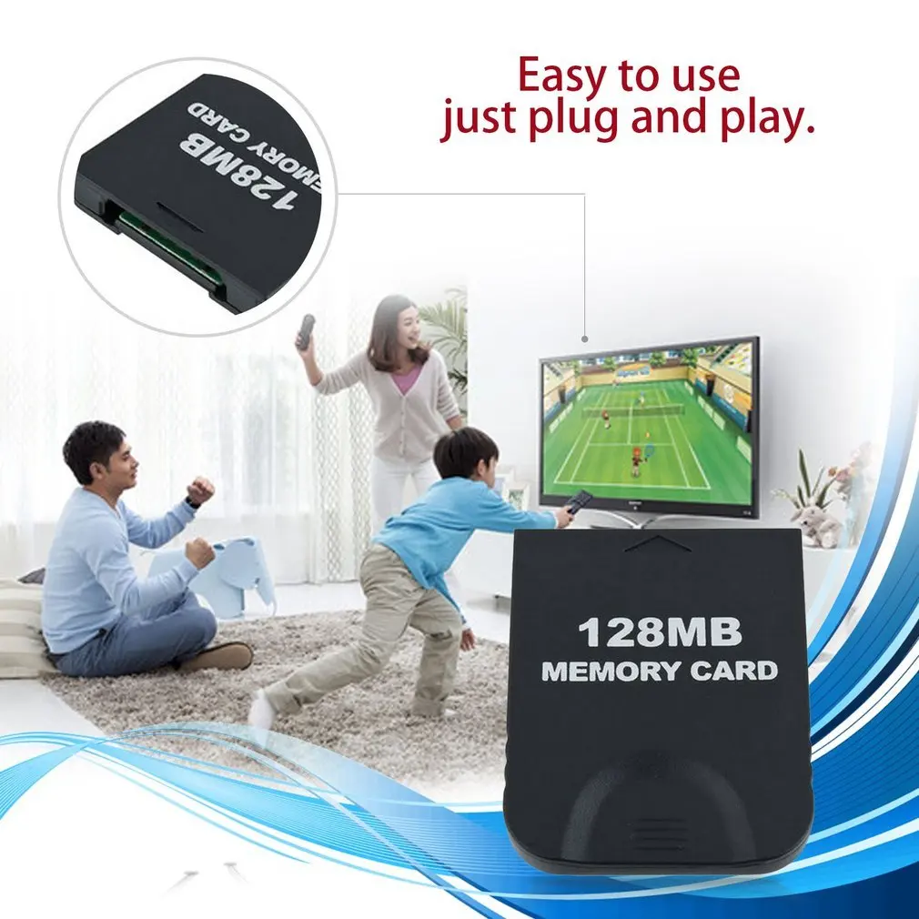 Простая установка 128 МБ высокоскоростная карта памяти карта данных для сохранения игр подходит для блоков kingd GAMECUBE& WII 2043