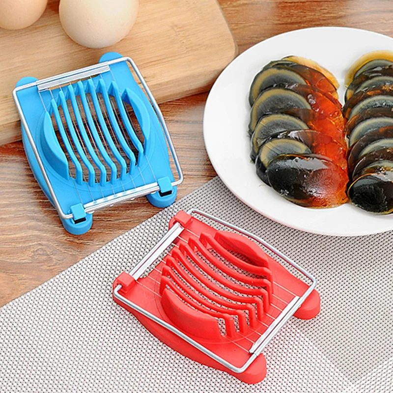 

3 Colors Cut Multifunction Kitchen Egg Slicer Sectioner Cutter Mold Flower Edges New High Quality Kitchen Accessories Egg Shaper