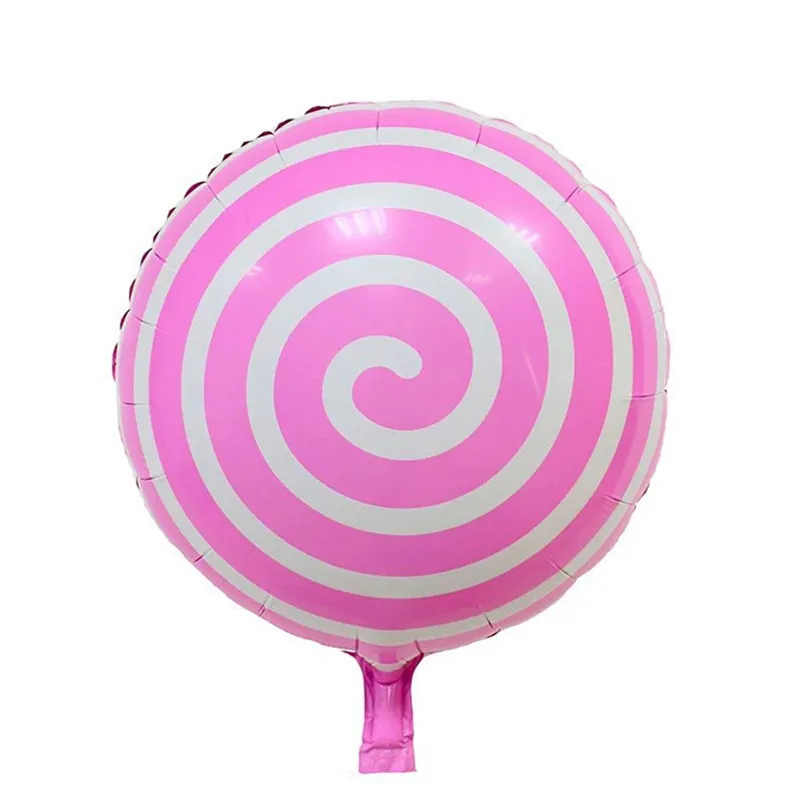 18 дюймов globos леденец фольги шары с днем рождения шарики Свадебные украшения вечерние принадлежности гелиевые надувные шары игрушки - Цвет: Розовый