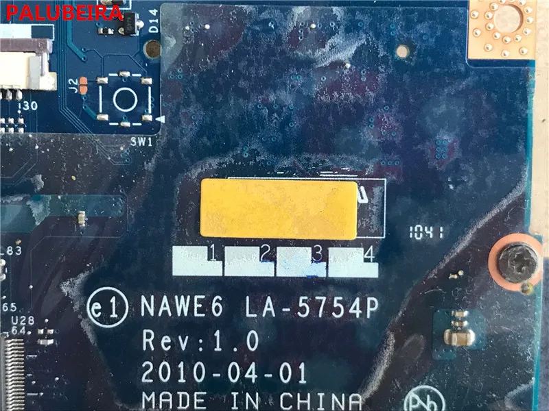 PALUBEIRA Высокое качество Для lenovo Z565/G565 loptop материнская плата протестированная DDR3 видеокарта чип NAWE6 LA-5754P
