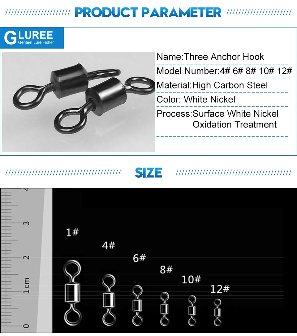 GLUREE-50PcsLot-Stainless-Steel-8-Word-Loop-Ball-Bearing-Swivel-Solid-Rings-Fishing-Connector-Accessories-Fishing-Tools_04