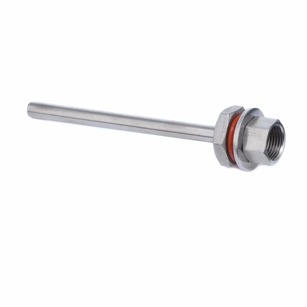 Mayitr 6 Inch Beer Brew Kettle Thermowell + Stainless Washer + 1/2" Lock Nut + Silicone O-rings Homebrew Beer Supplies