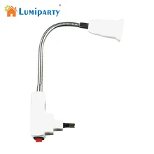Lumiaparty 110-220 V 6A E27 держатель для лампы осветительного прибора гибкий удлинитель конвертер адаптер разъем 20 см EU/UK розетки