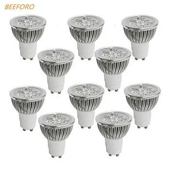 

Beeforo 4W GU10 LED Spotlight 4 High Power LED 360-400 lm Warm White / Cool White / Natural White AC220 V 10 pcs LED Globe Bulbs
