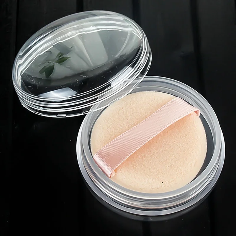 

Empty Loose Powder Compact With The Grid Sifter & Puff Jar Packing Container Powdery Cake Box Cosmetic Case