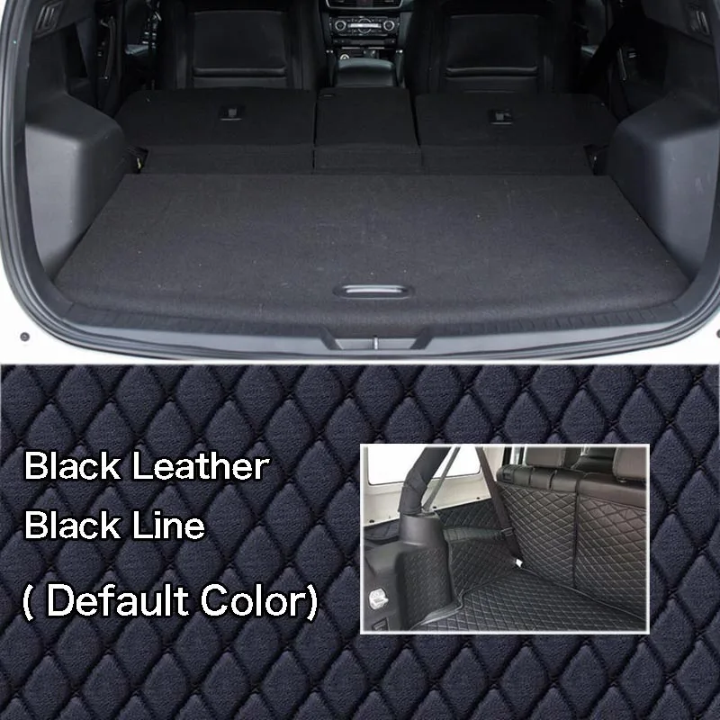 PU Leather Rear Trunk Cargo Liner Protector Mat Seat Back Cover For Honda CRV 2007-2011