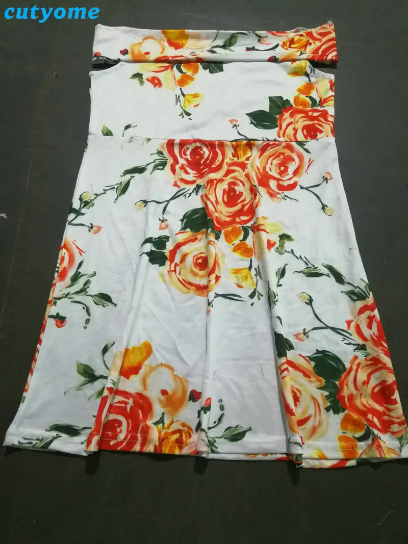Summer Family Matching Outfits Mother and Daughter Dresses Floral Shoulder Off Dress Kids Mom Daughter Dress Matching Clothes (31)
