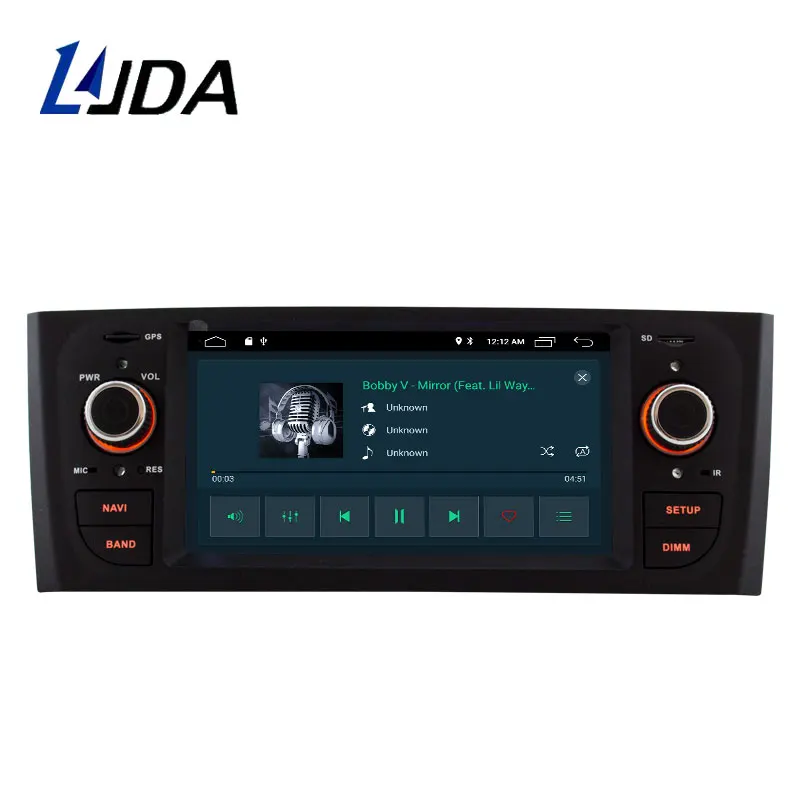 LJDA Android 10,0 автомобильный dvd-плеер для Fiat Grande Punto Linea 2007 2008 2009 2010 2011 2012 Мультимедиа Стерео gps 1 Din автомагнитола