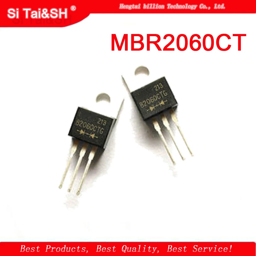 5 X MBR1060 MBR1060 Motorola TO-220 5 Pièces