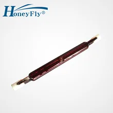 HoneyFly 10 шт. J118 400V 400 W/600 Вт инфракрасная галогенная лампа 118mmTwin спиральная трубка для отопления сушки кварцевые трубки Стекло