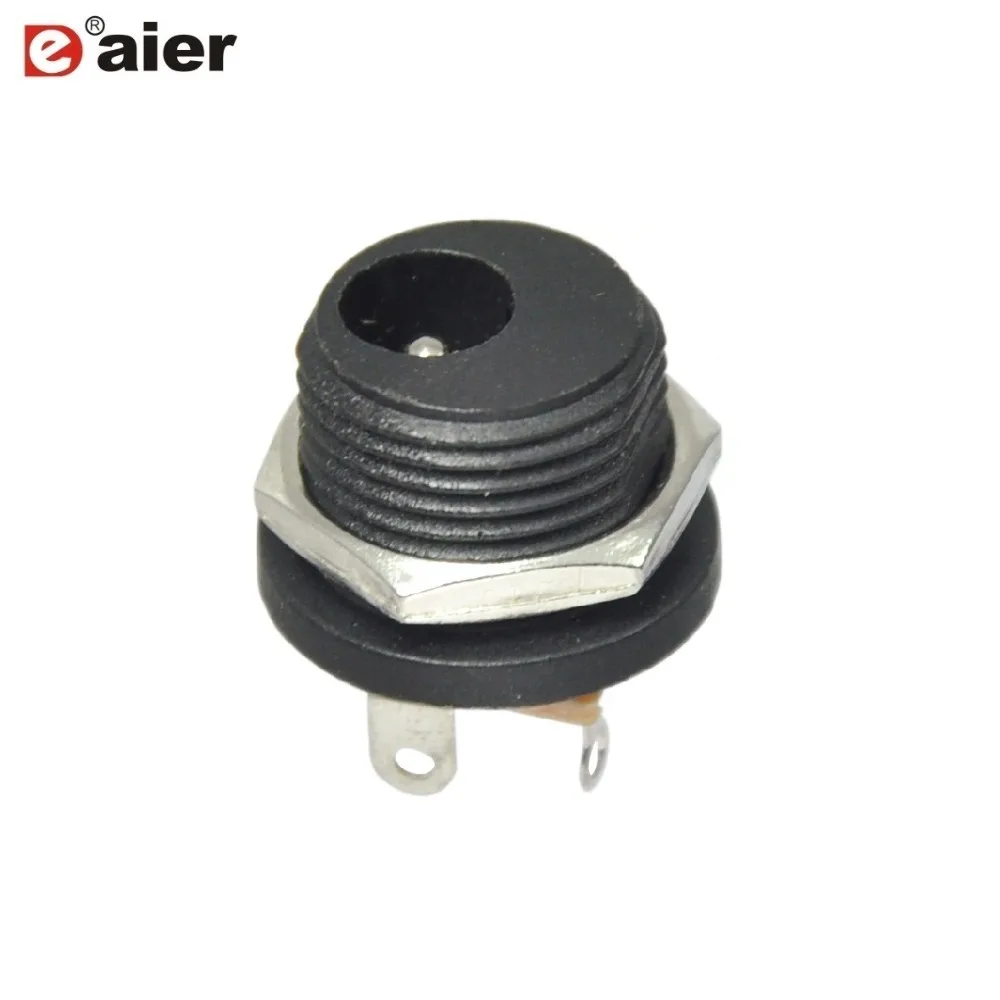 

100PCS DC-021 Plastic 2.1MM DC Power Jack with metal nut