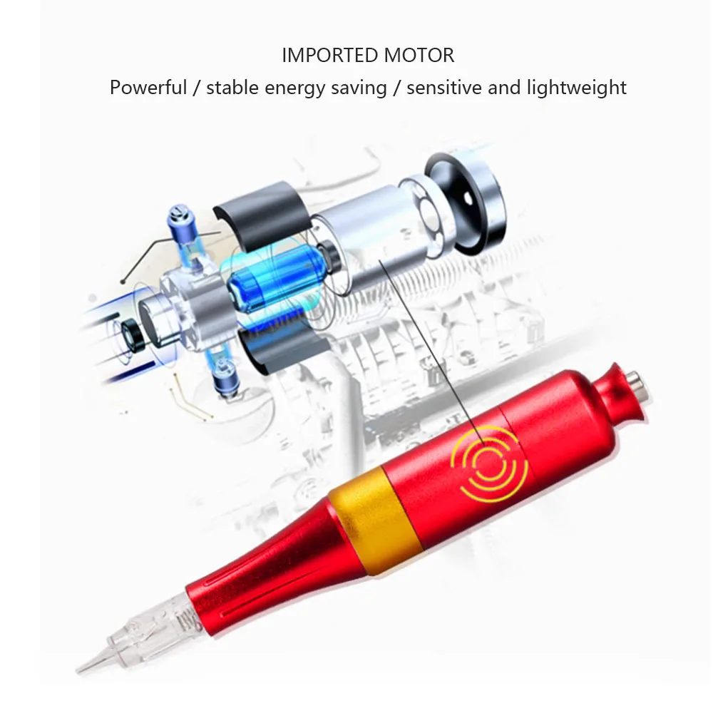 Bfaccia 1 шт. Горячая Татуировка ручка роторная татуировка машина с лучшим Мотором для татуировщика шнур Картридж ручка