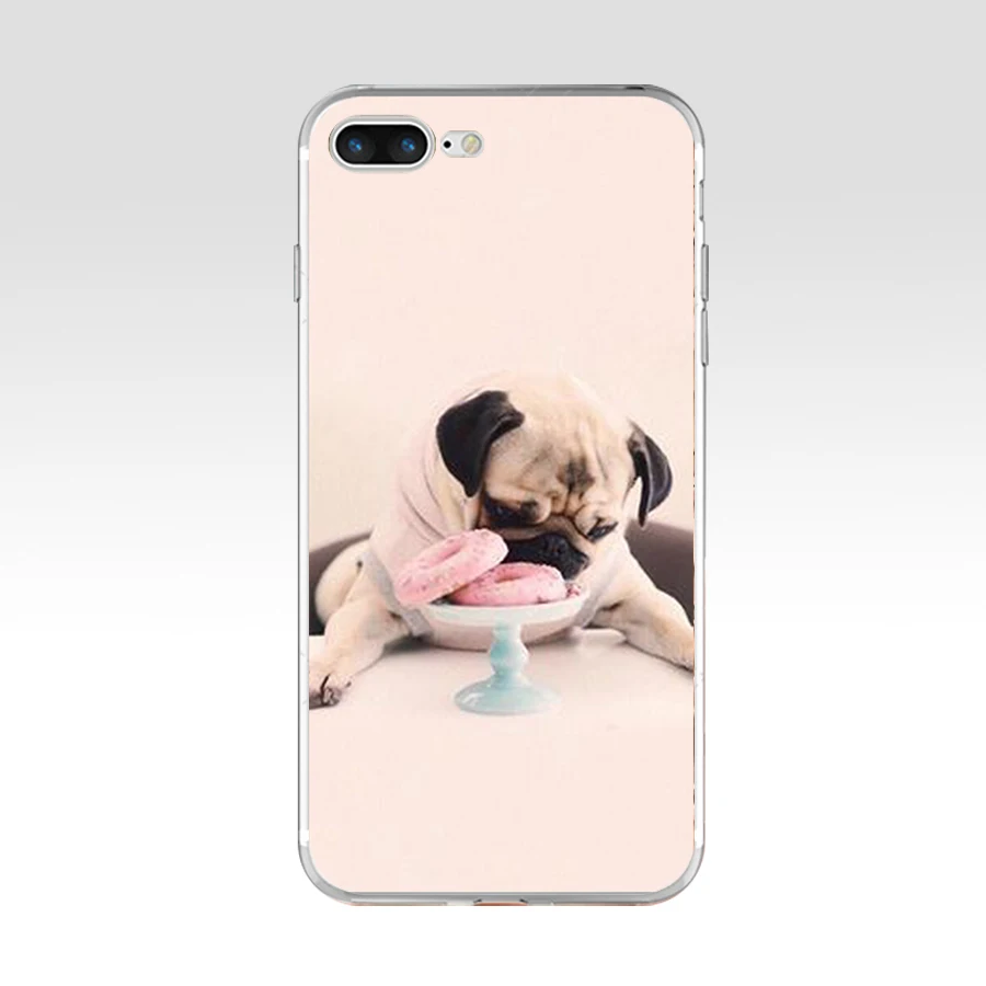 186AQ I love pugs dog animal Мягкий ТПУ силиконовый чехол для Apple iPhone 6 6s 7 8 plus чехол|Бамперы| |