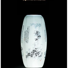 Тетрагональной plum Орхидея Бамбук Хризантема фарфоровые вазы Цзиндэчжэнь старинной китайской украшения флористики вазы