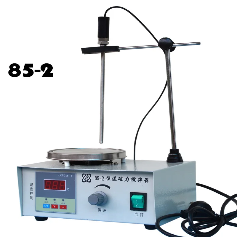

Lab Magnetic Stirrer with heating plate hotplate and Temperature dispaly 220V constant temperature 85-2