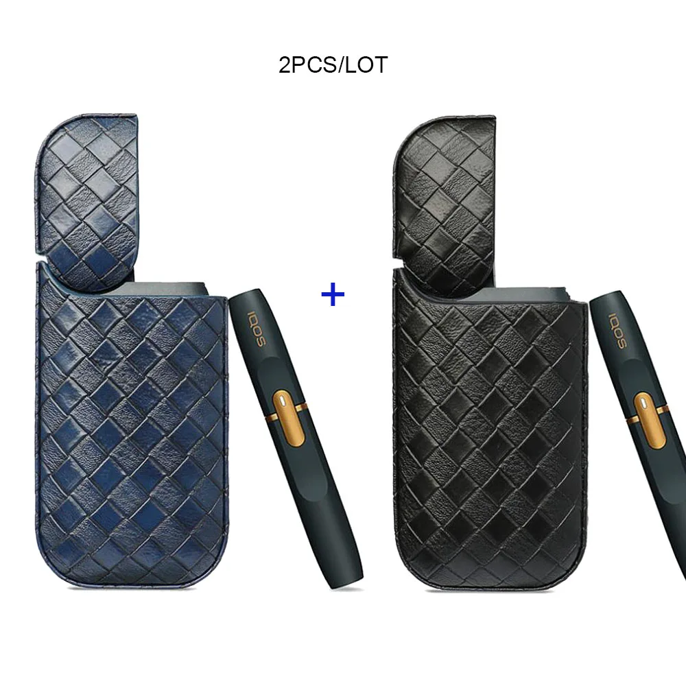 JINXINGCHENG, 2 шт./партия, кожаный чехол-сумка для iqos 2,4 Plus, чехол для iqos 2, Чехол-держатель, 8 цветов - Цвет: 03BD