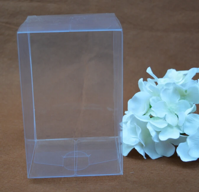 50pcs/lot Clear Plastic Wedding Favor Gift Box PVC Transparent Party Candy Bags Toys/Cup