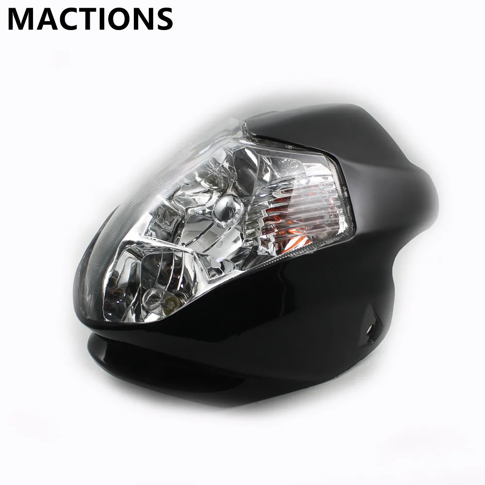 

Streetfighter Street Fighter Motorcycle Bike Head Light Black Lamp New