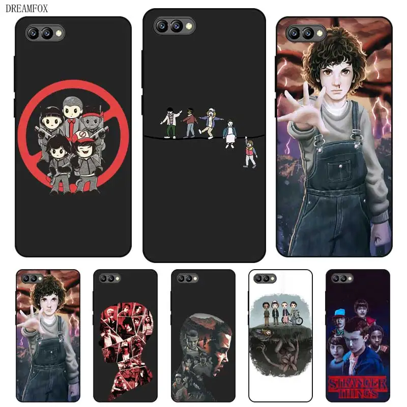Черный силиконовый чехол N420 Stranger Things для huawei Honor 8C 8X9 10 20i V10 V20 Note10 Max Lite Magic2 |
