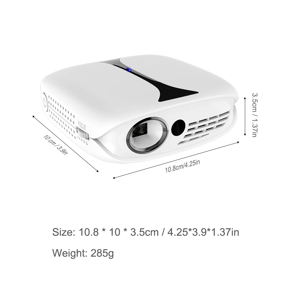 Мини DLP проектор светодиодный домашний офис проекция 1080 P Wifi подключение USB HD порт с пультом дистанционного управления штатив ЕС США штекер