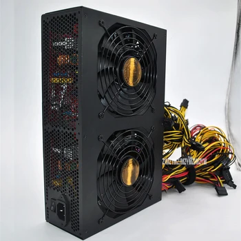 

SK3450W 3450W Active PFC Power Supply with 14CM Fan Support 12 Video Card for Bitcoin Mining Machine High Performance Efficiency