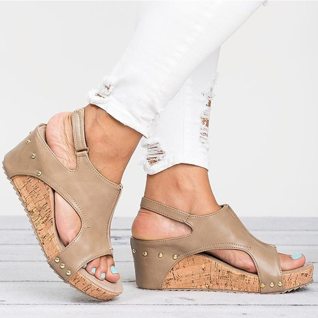 Sandals Platform Sandals Wedges Shoes Women Heels Gladiator Sandalias Mujer Summer Shoes Peep Toe Wedge Heels Sandals