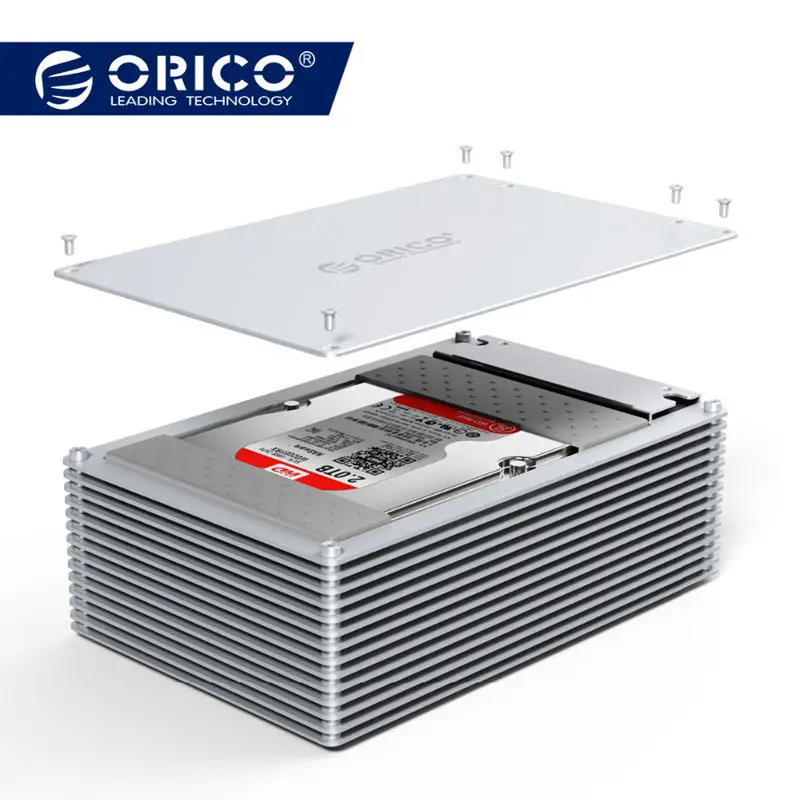 Orico 2,5 дюймов Diy Hdd чехол Sata для Usb 3,1 Ssd адаптер высокоскоростной бокс внешний жесткий диск Корпус для Seagate Ssd 20 ТБ Max