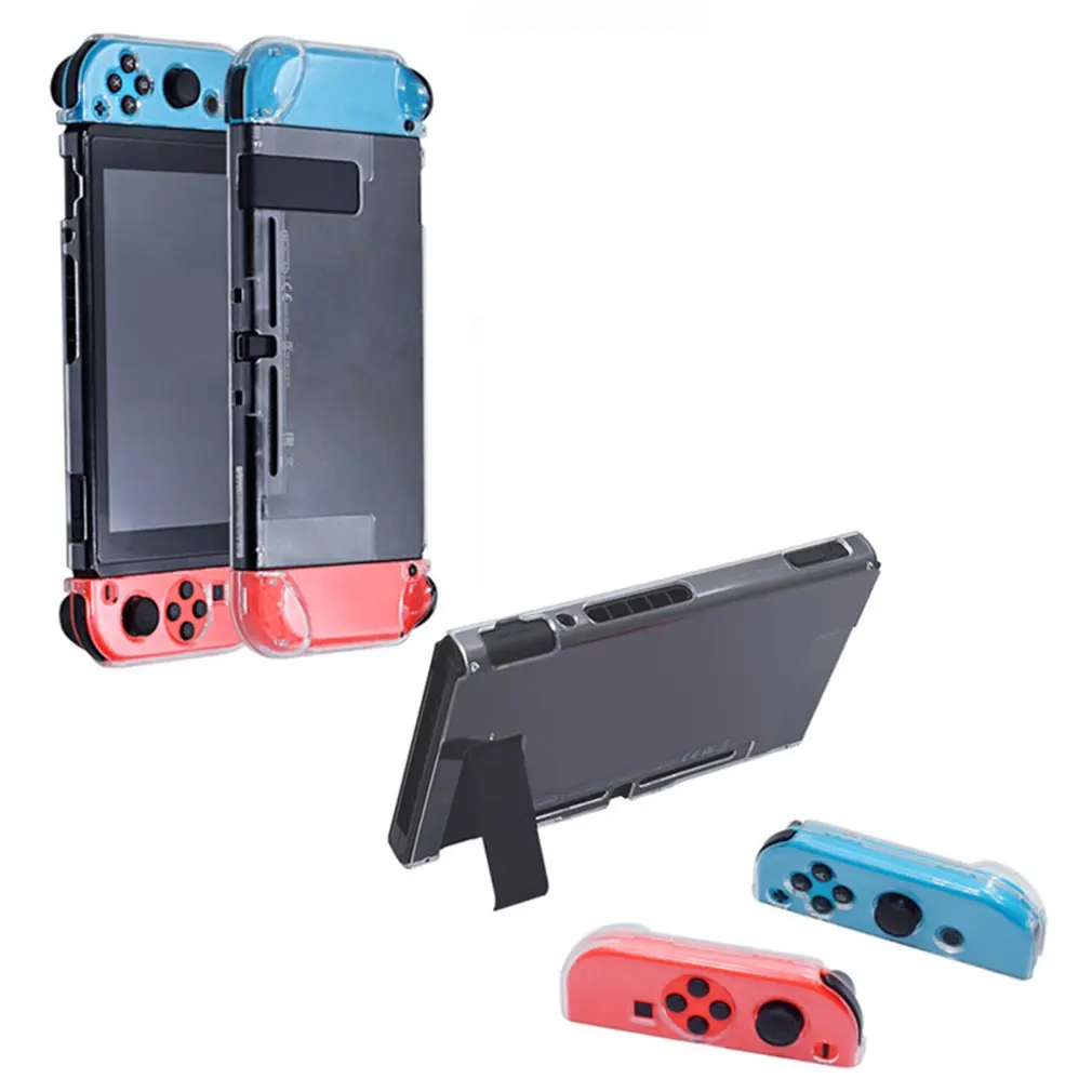 Съемный Кристальный Прозрачный чехол для ПК для Nintendo Switch NS NX Чехлы жесткий прозрачный чехол Защита ультра тонкая сумка