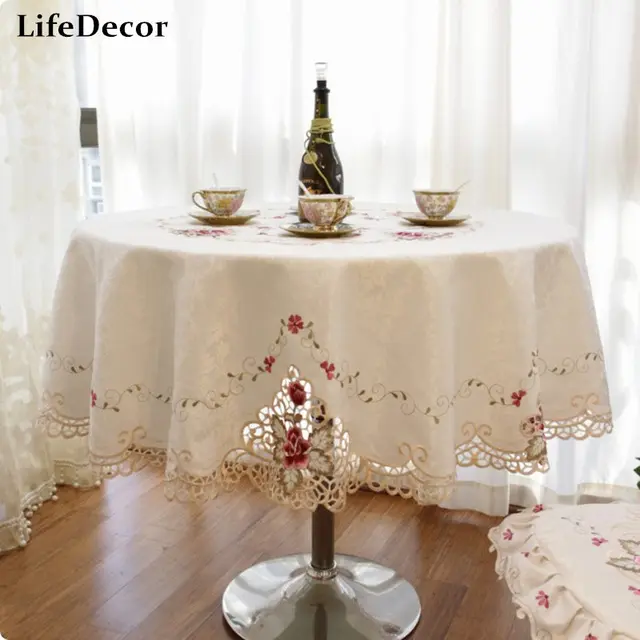 Luxury fashion round table cloth fashion cloth dining table cloth chair