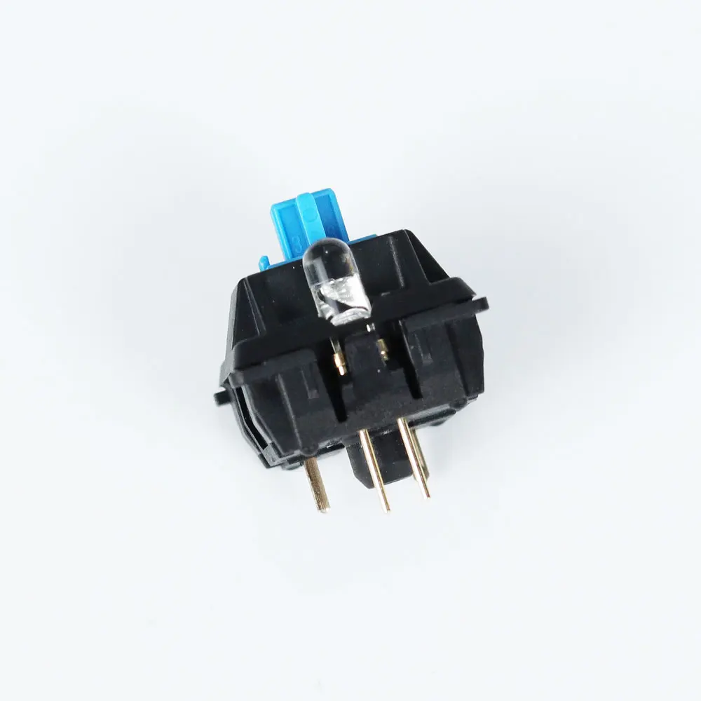 Wholesales LED hot plug Crystal Oscillator base for cherry mx switch kailh gateron outemu otm blue red black brown silver golden digital keyboard computer