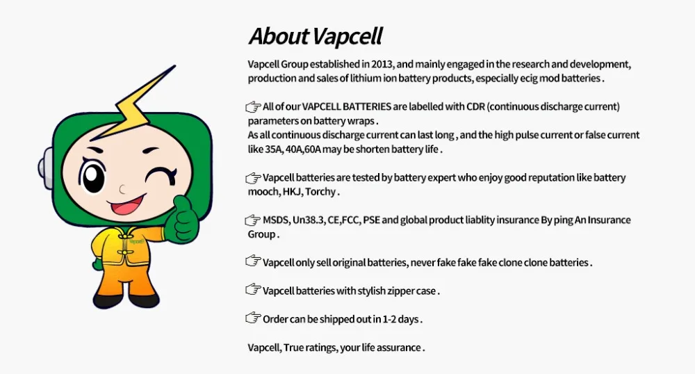 1 доллар купон Vapcell 20700 батарея высокой плотности энергии перезаряжаемые 3,7 в 20700 3100 мАч 30A литий-ионный батарея