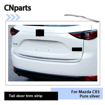 

CNparts Auto Car Silver Tail Door Trim Covers Frame Decorative Stickers Styling For Mazda CX-5 CX5 CX 5 2017 2018 KF Accessories
