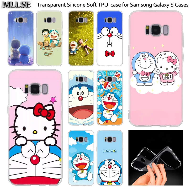 

Hot Anime Doraemon Soft Silicone Case For Samsung Galaxy M10 M20 M30 S8 S9 S10 Plus 5G S6 S7 Edge S5 S10e Note 5 Fashion Cover