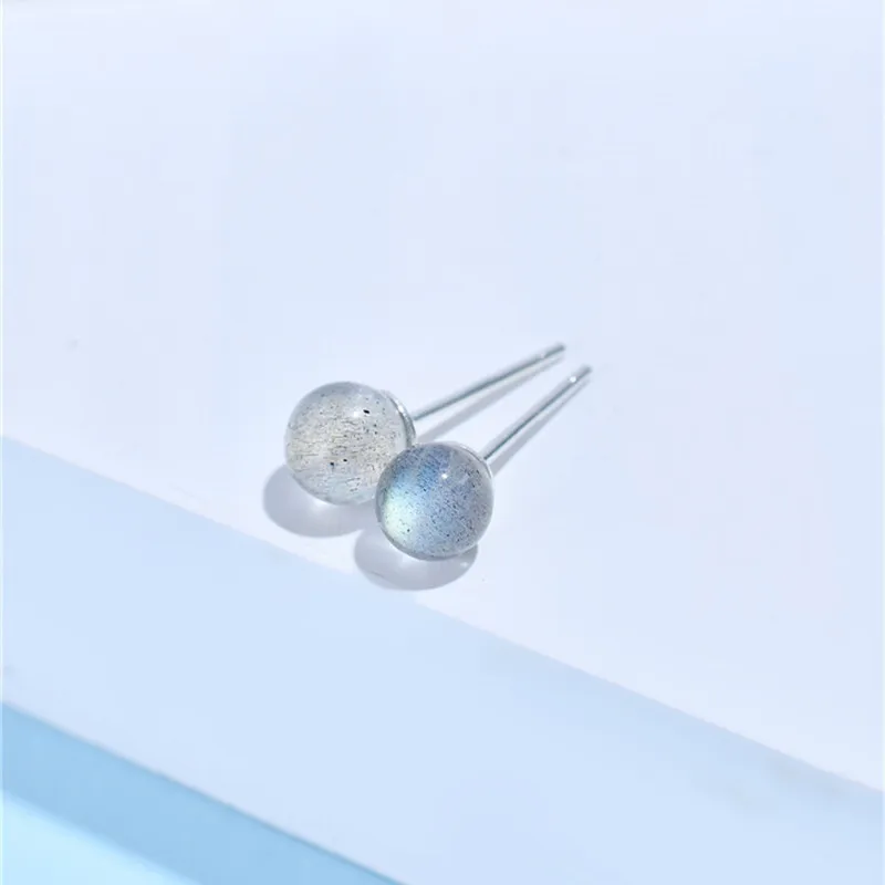 LBLS Stud Earrings Silver Opal Real 925 Sterling Silver Earrings Fashion Trendy Cystal Stone Small Earrings for Girls Kids (11)