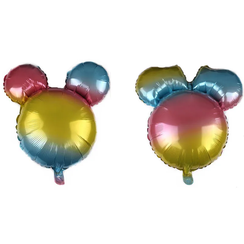 Воздушные шары в форме Микки, Минни мультфильм моделирование алюминиевой фольги Воздушные шары вечерние украшения на свадьбу День рождения День Рождения украшения для детей