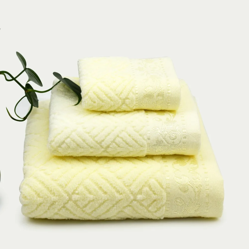 pezzi del ricamo del cotone sport in esecuzione set di asciugamani bagno viso asciugamani per adulti