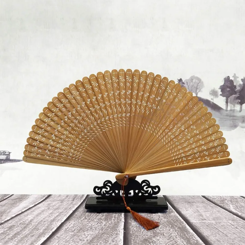 Buy Pure handmade bamboo fan children Japanese bamboo products folding fan from