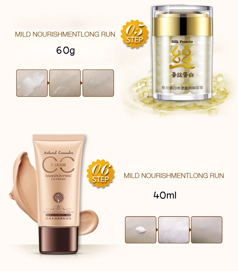 Proteína de Seda Cuidados com a Pele Bioaqua Conjunto Hidratação Profunda Ácido Hialurônico Líquido Anti Rugas Envelhecimento Colágeno Essência Creme 7 Pçs 11 Cheap Conjs.