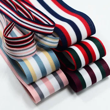 

kewgarden 40mm 4cm Stripe Knit Cotton Ribbons DIY Bow Accessories Satin Ribbon Handmade Tape Riband 5y/lot