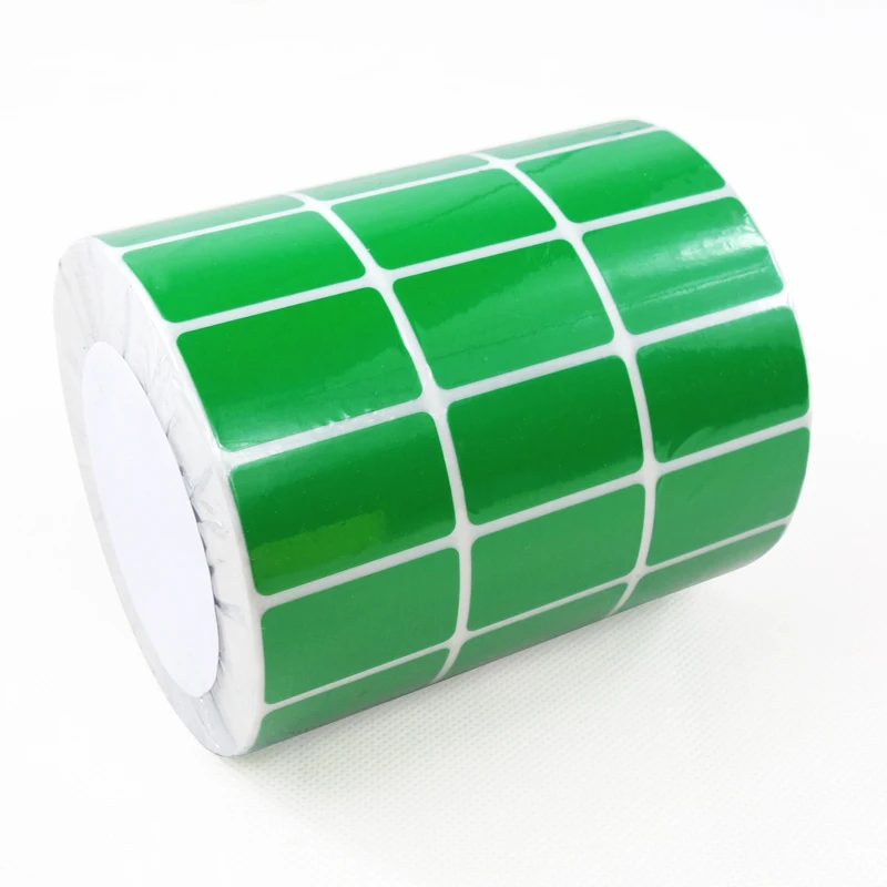 

(5000 labels) barcode label 32mm x19mm GREEN color stickers for zebra/TSC labeler 6 colors to be choose