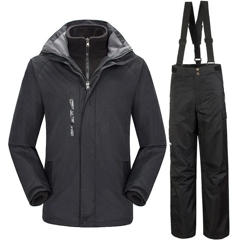 

Russian Winter Minus 35 degrees Mountain Skiing Suit for Men Waterproof Windproof Thermal Snowboard Ski Jacket And Pants