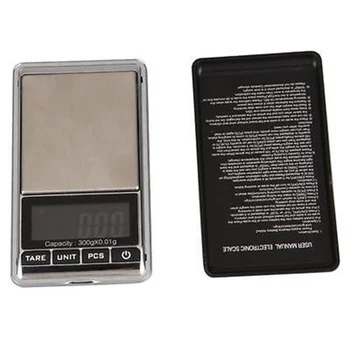 

Professional Mini 300g x 0.01g Digital Scales Pocket Electronic Jewelry Scale Balance Weight LCD Display