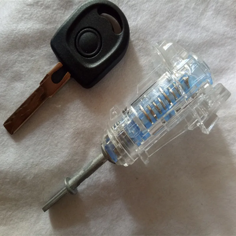 Transparent Version Auto Left door lock cylinder for VW Passat B5