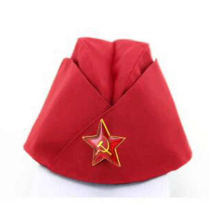 Который в душ российские военные шляпа красная звезда знак бескозырке карнавальный костюм вечерние косплей для выступления капитан военно-морского флота береты - Цвет: 8