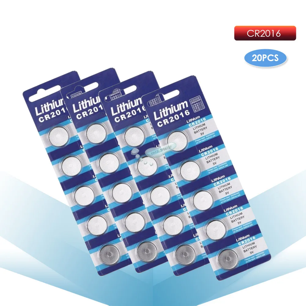 Kpay 20pcs CR2016 3 V литий-ионная Кнопка монета батарея LM2016 BR2016 DL2016 игрушка дистанционное управление; электроника часы весы Автомобильный ключ